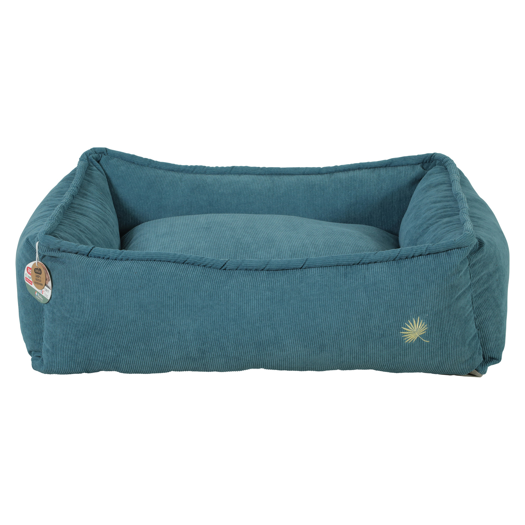 ZOLUX HONDENMAMD TOSCANE ECKIG RECYCELT FUELLUNG BLAU 95X76X29 CM