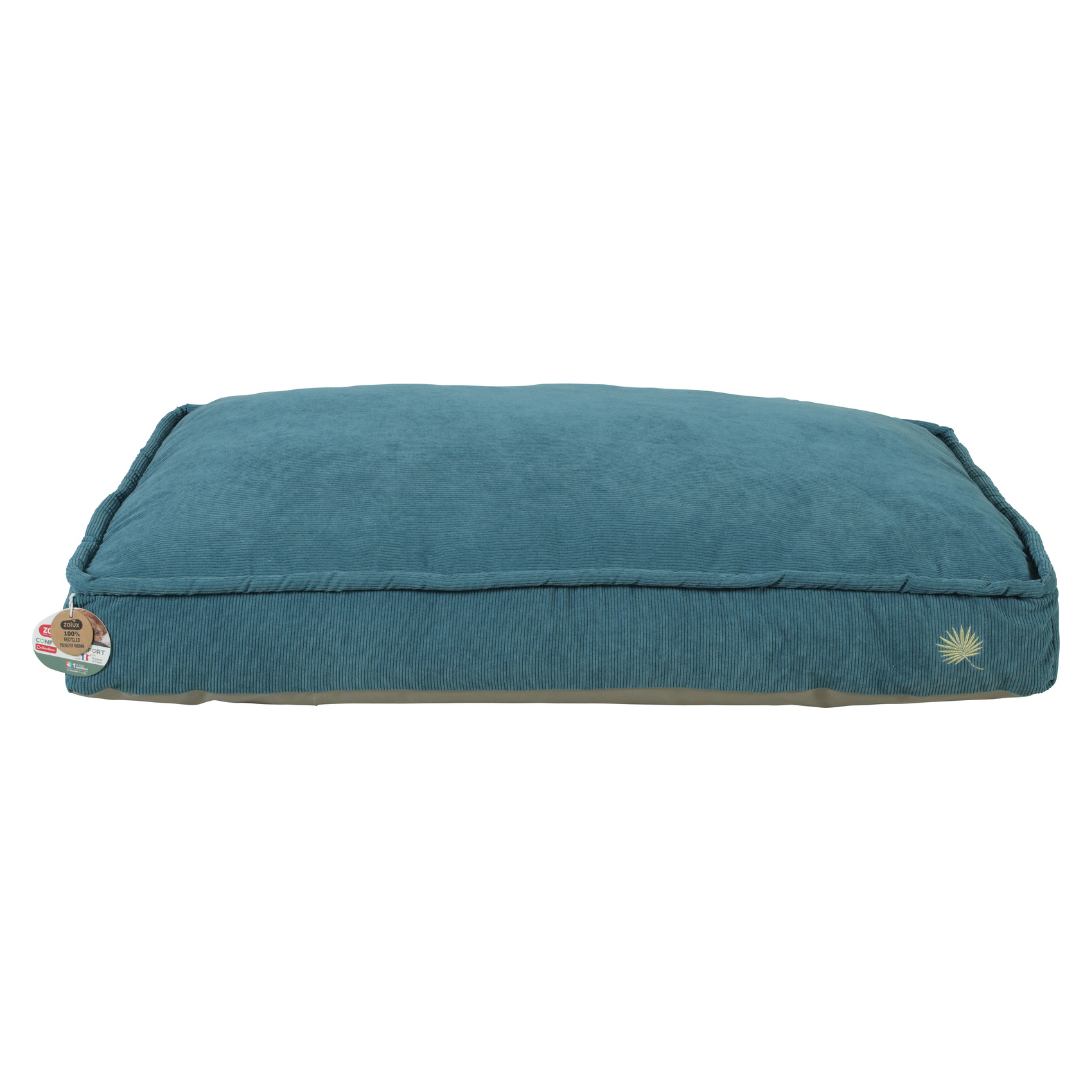 ZOLUX HONDENKUSSEN TOSCANE ECKIG RECYCELT FUELLUNG BLAU 110X70X20 CM