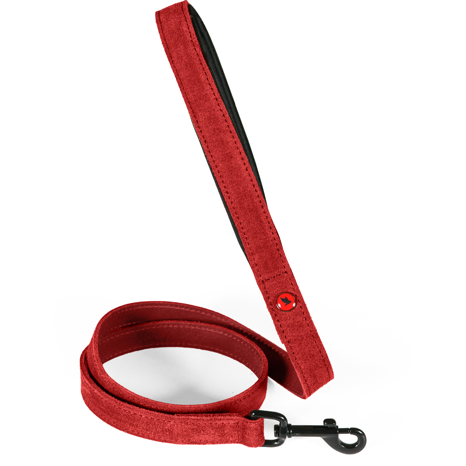 ZOLUX EXPERT HUNDELEINE PREMIUM LEDER/NEOPREEN ROT 100X1,5 CM