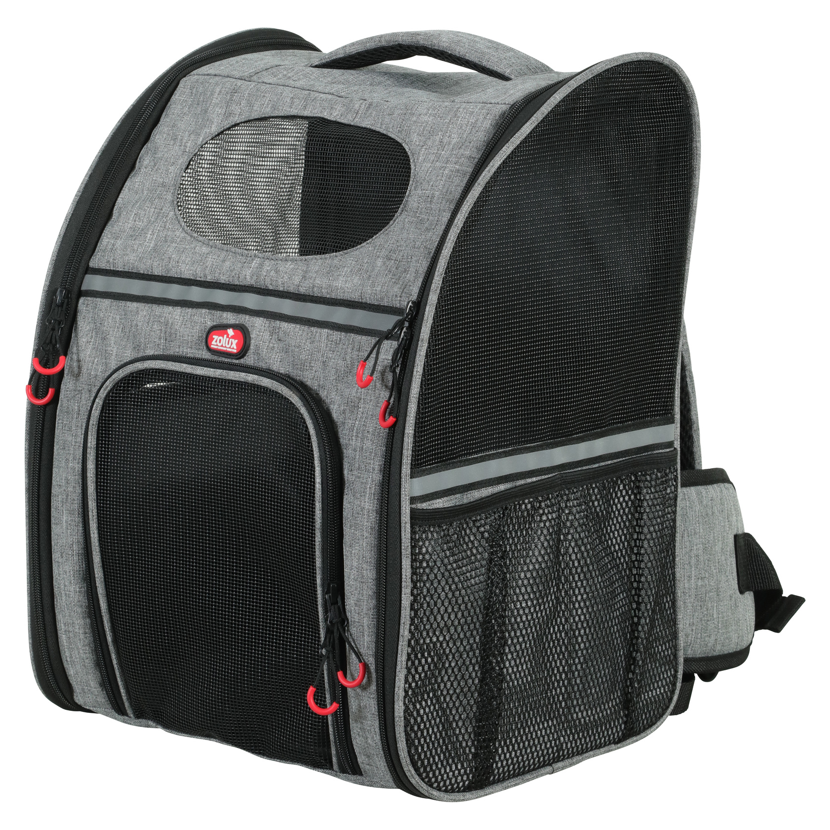 ZOLUX KATTENTAS RUGTAS MAXIMAAL 8 KG GRAU/SCHWARZ 30X25,5X42 CM