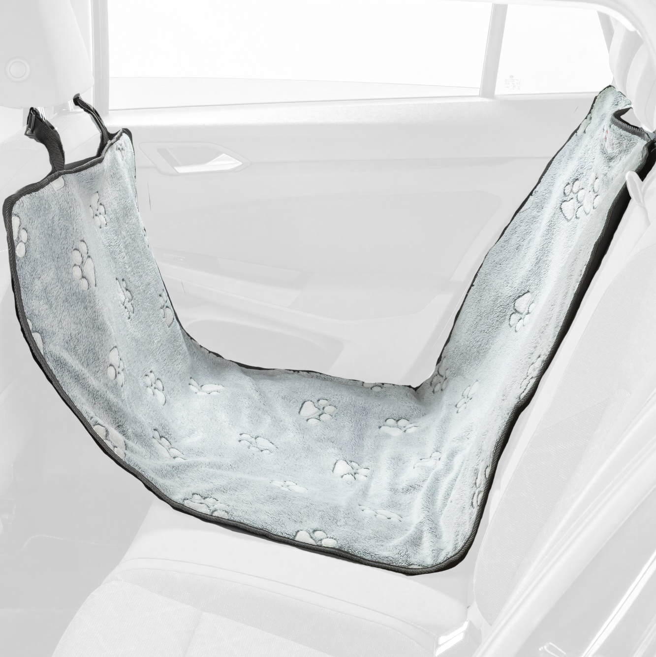 TRIXIE AUTOBESCHERMDEKEN OOK FUER VOORSTOEL GRAU/SCHWARZ 145X65 CM