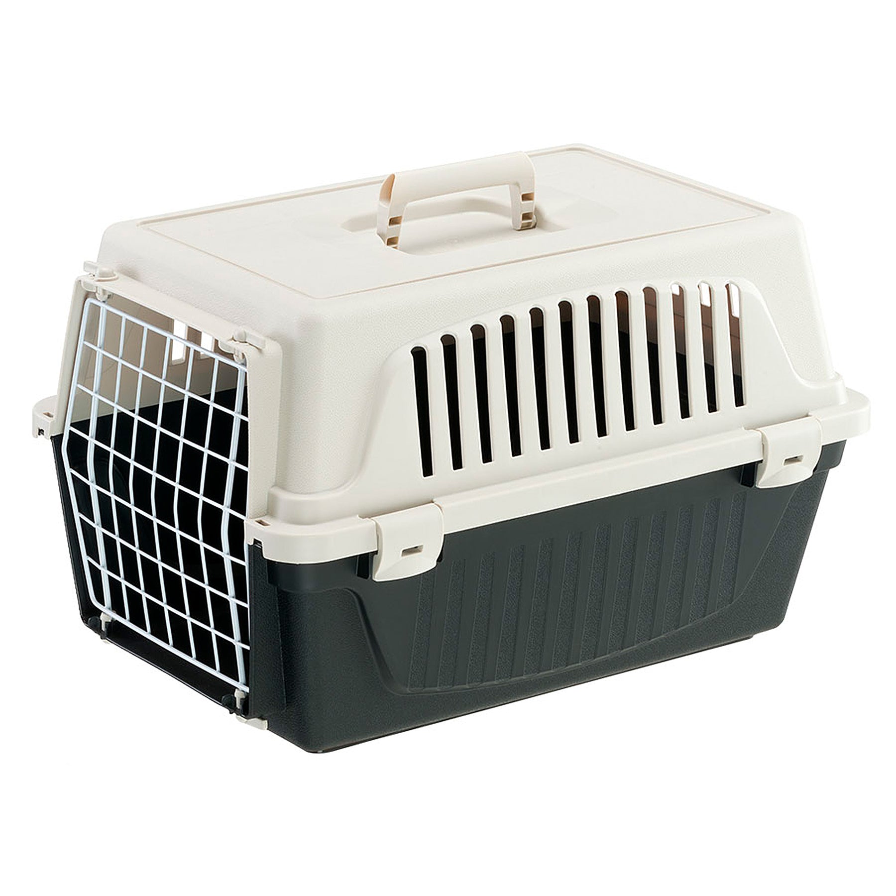 FERPLAST ATLAS 10 VERVOERSBOX WEISS/ANTHRAZIT 48X32,5X29 CM
