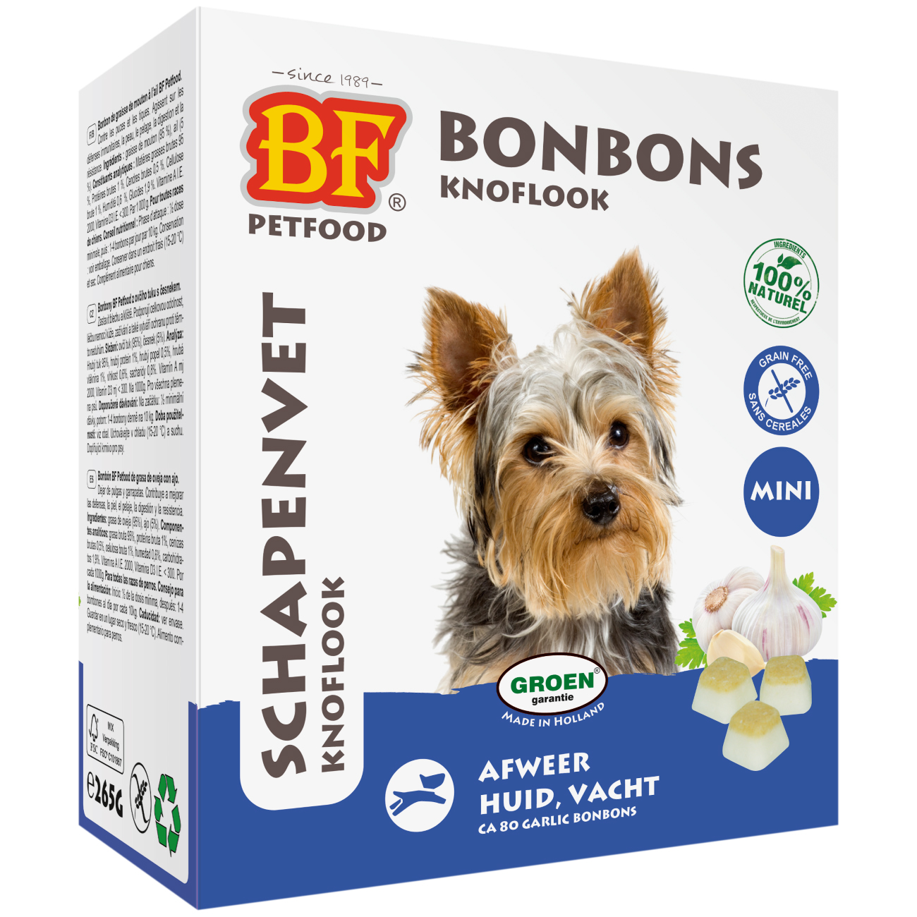 BF PETFOOD SCHAFFETT MINI BONBONS KNOBLAUCH 80 STK.