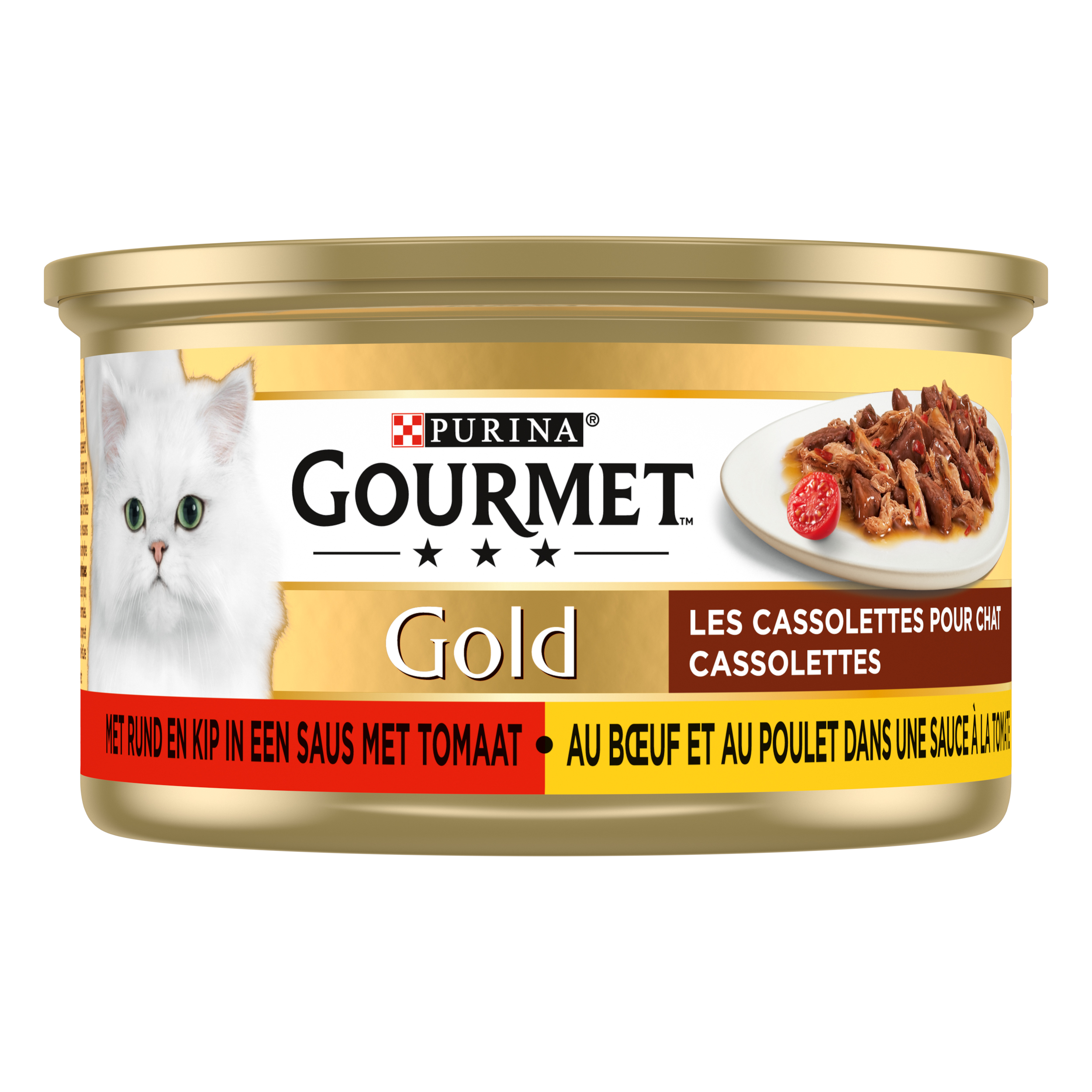 GOURMET GOLD CASSOLETTES DUET VON FLEISCH IN SAUS MIT TOMATEN 24X85 G