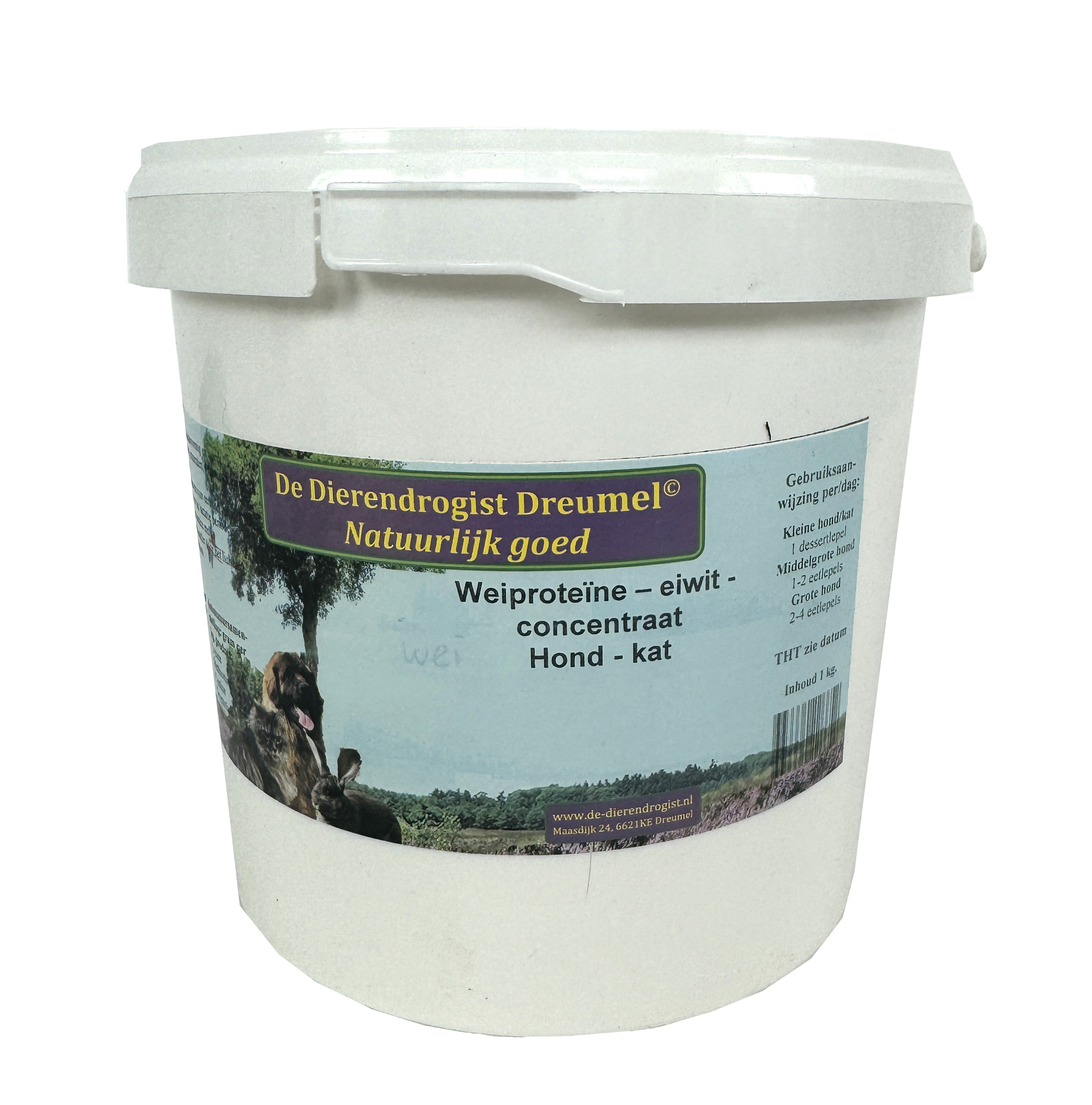 DIERENDROGIST WEI PROTEINE PROTEIN CONCENTRAAT HUND/KATZE 1 KG