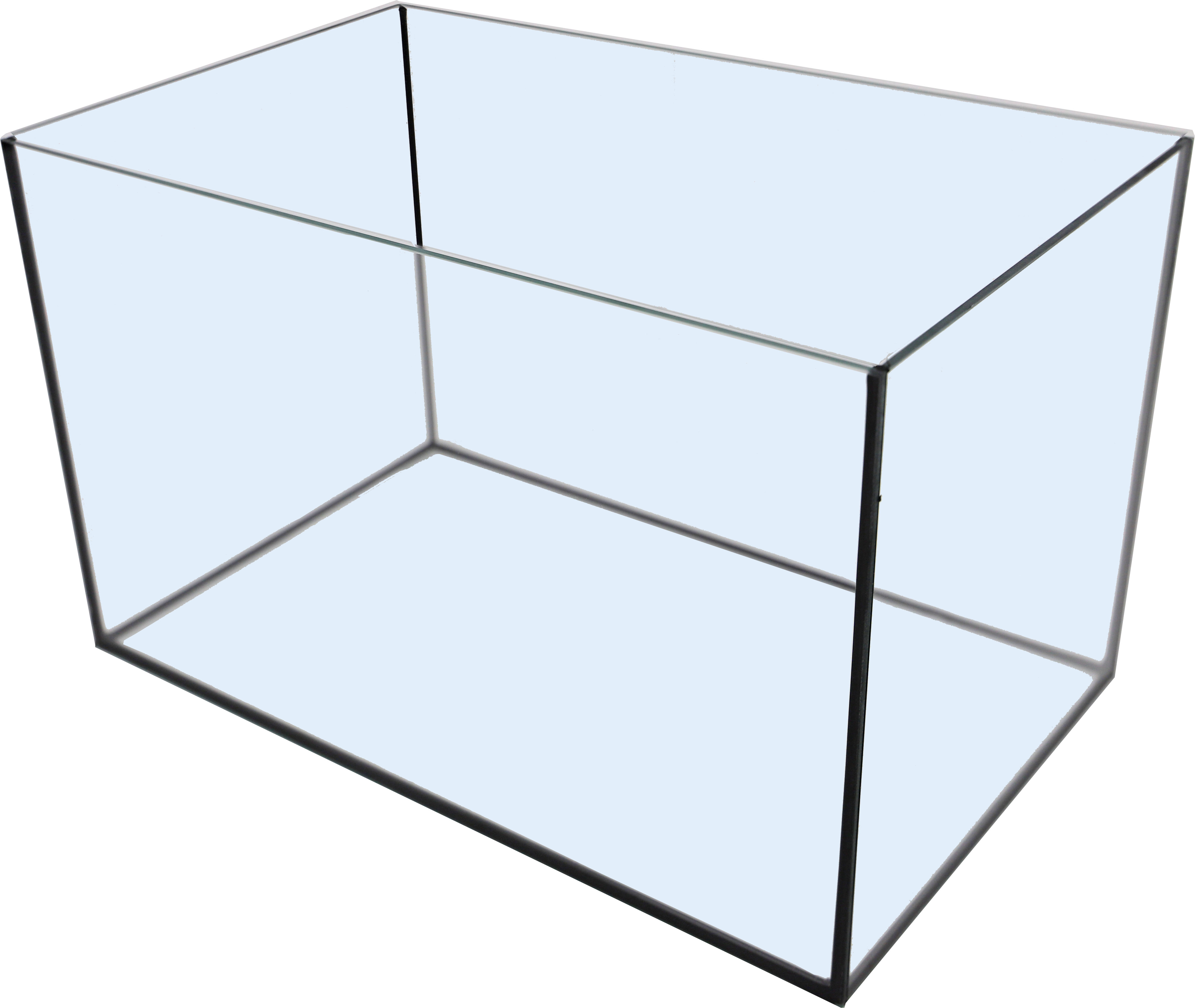 AQUARIUM MIT ZWARTE KIT 45X28X28 CM