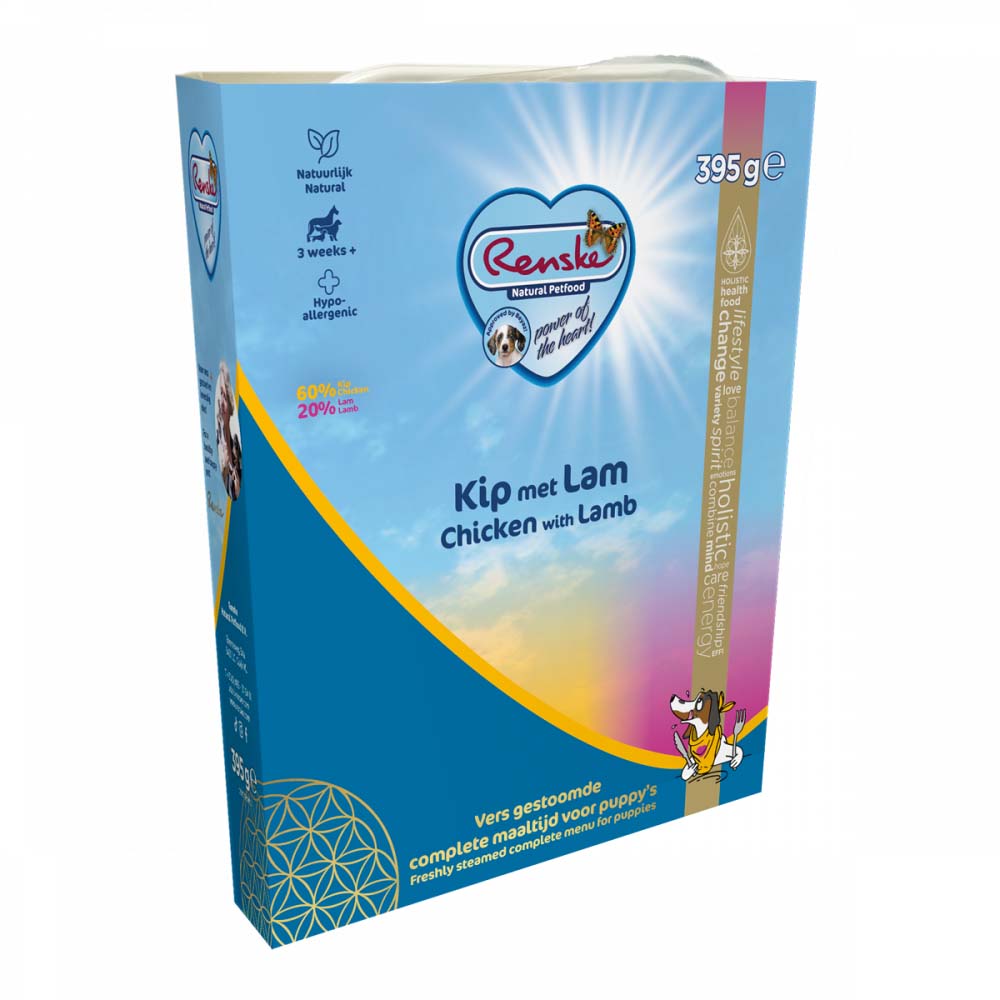 RENSKE FRISCH FLEISCH WELPE HUHN/LAMM 10X395 G