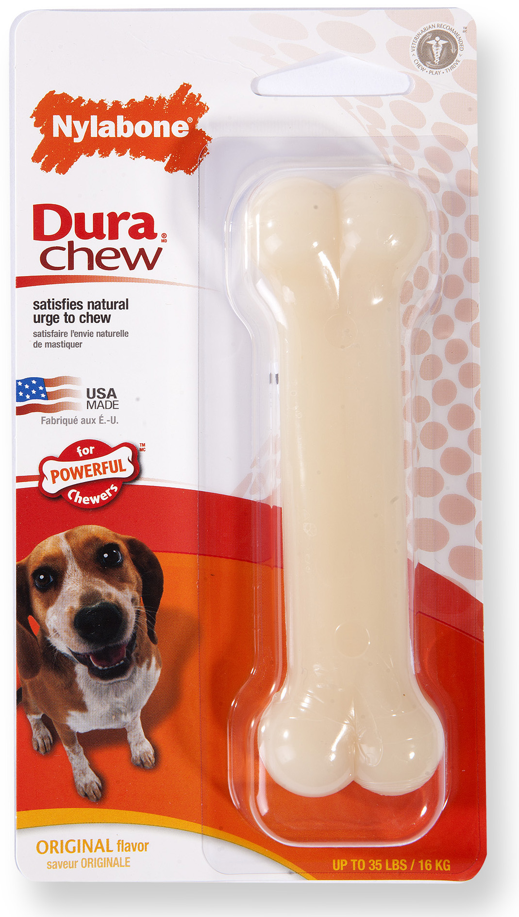 NYLABONE DURA CHEW ORIGINAL FUER HARDE BIJTERS BIS 16 KG