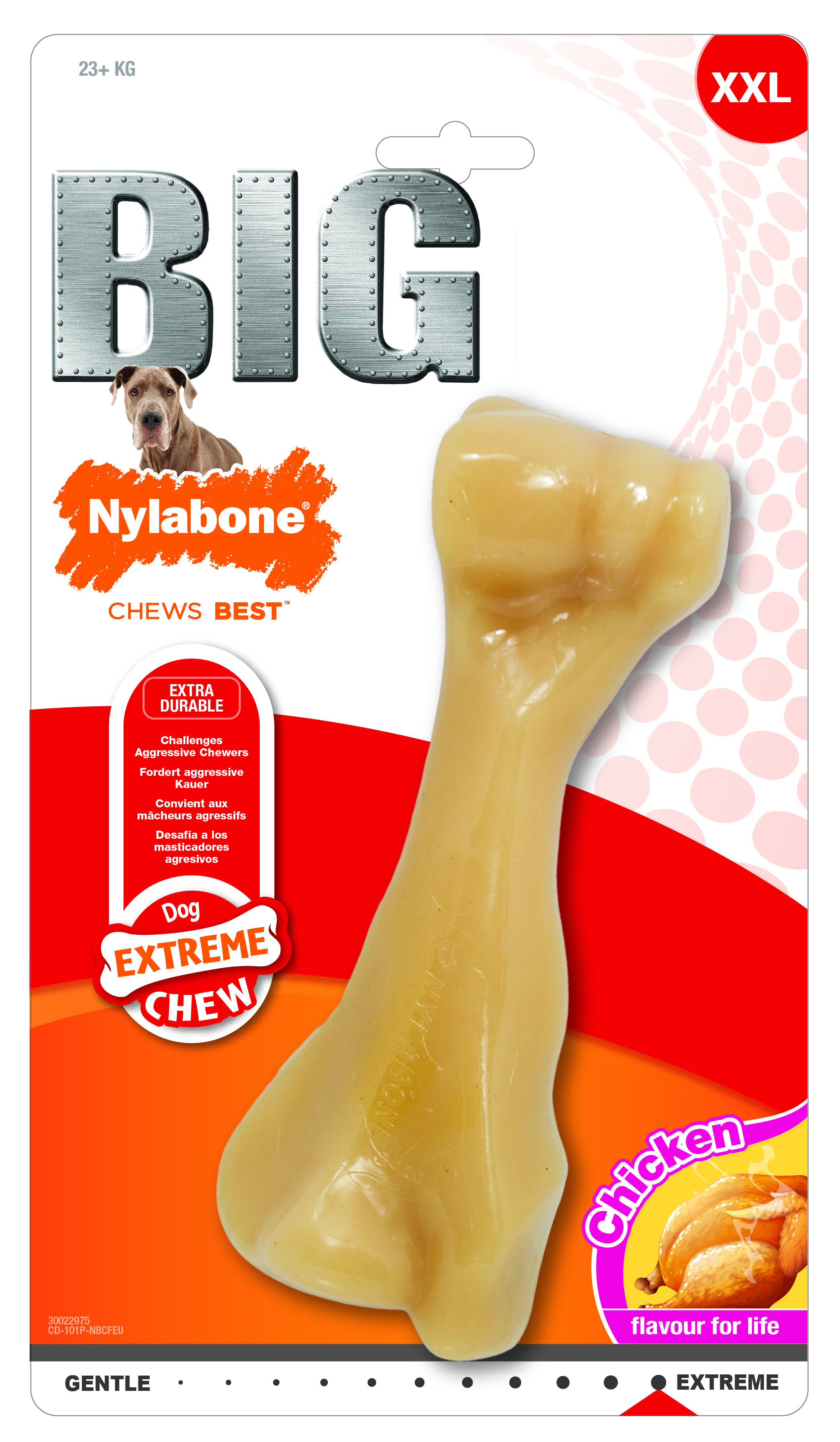NYLABONE POWER CHEW HARDE BIJTERS KIPSMAAK VANAF 23 KG