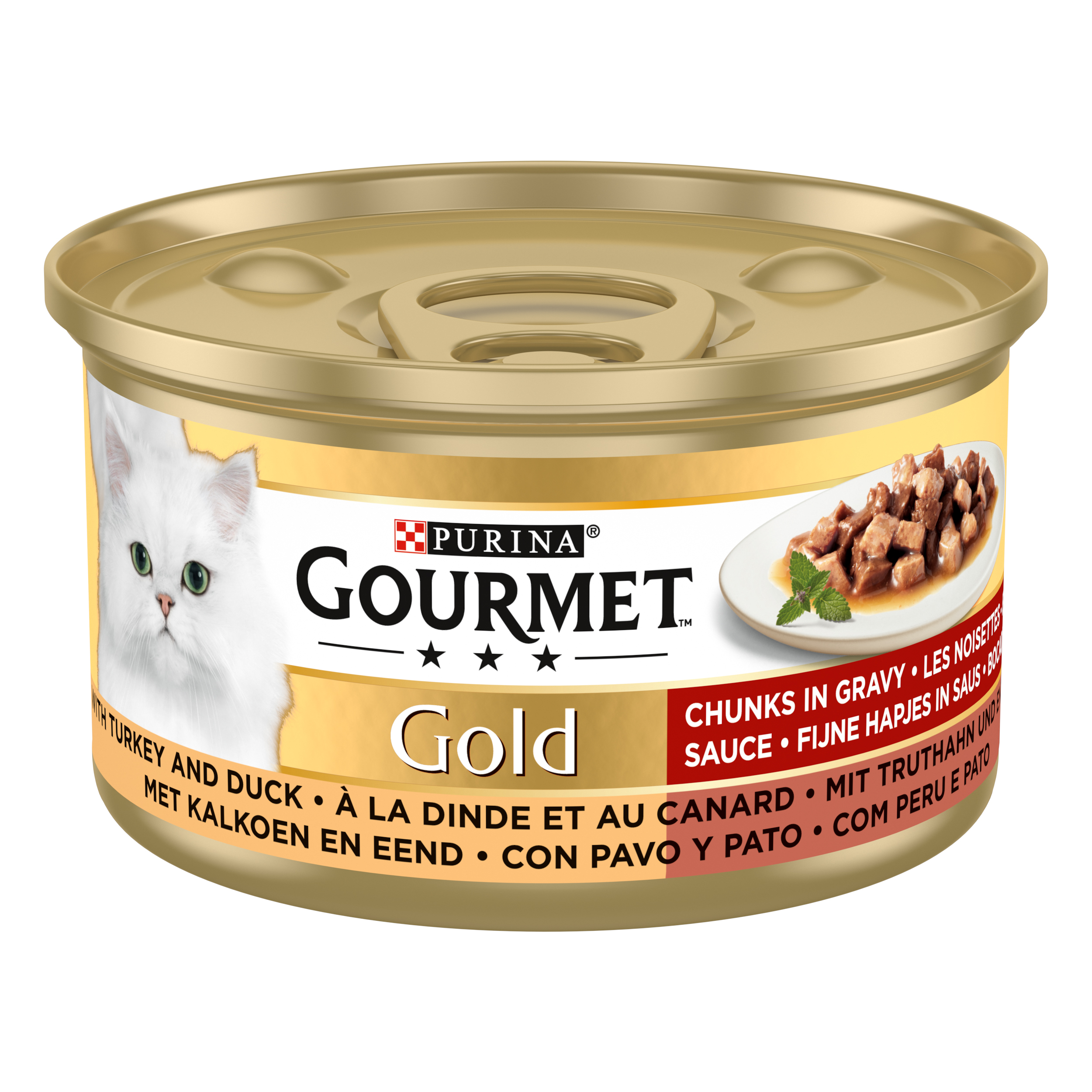 GOURMET GOLD FIJNE HAEPPCHEN TRUTHAHN/ENTE 24X85 G