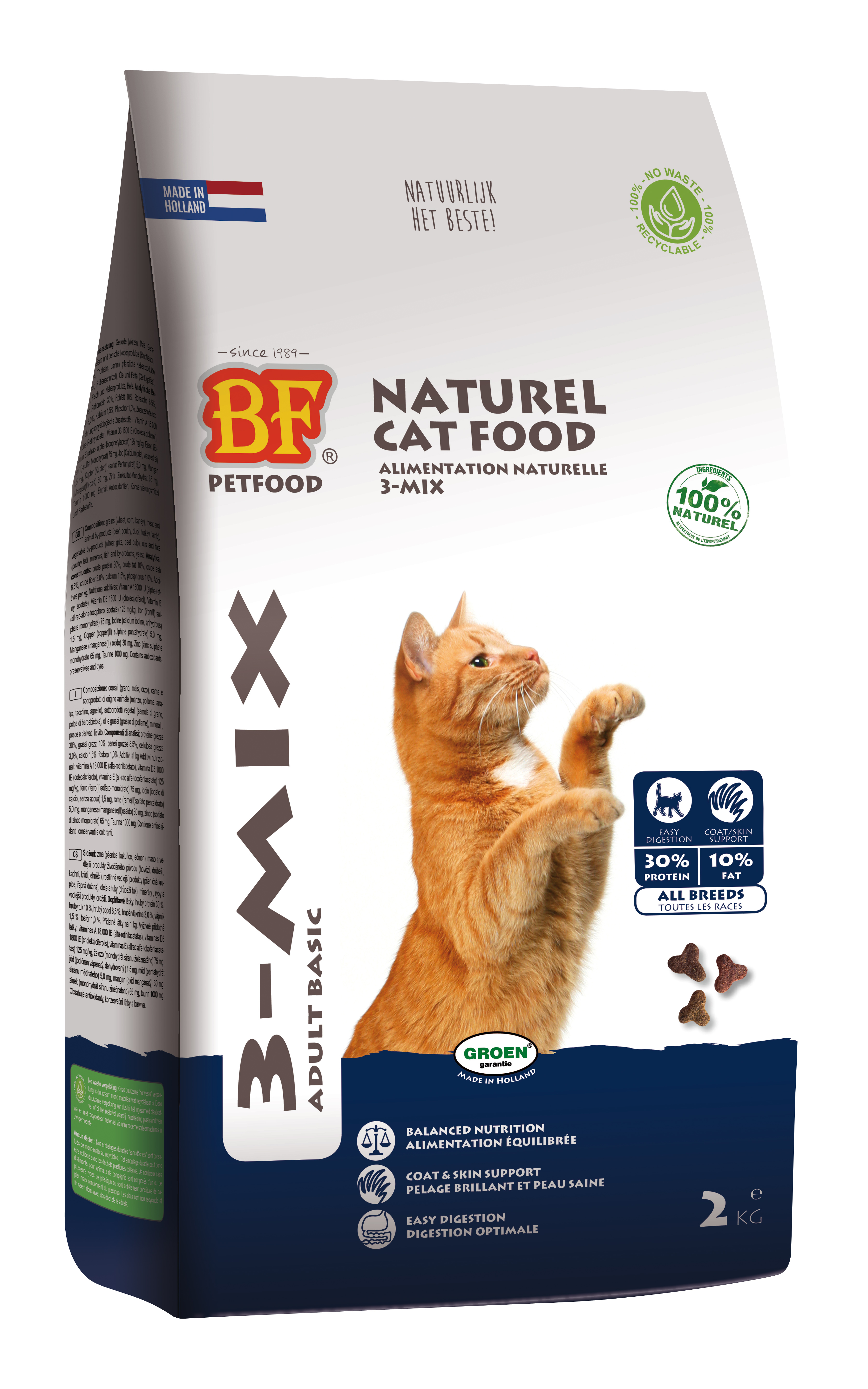 BF PETFOOD KATZENFUTTER KATZE 3-MIX 2 KG