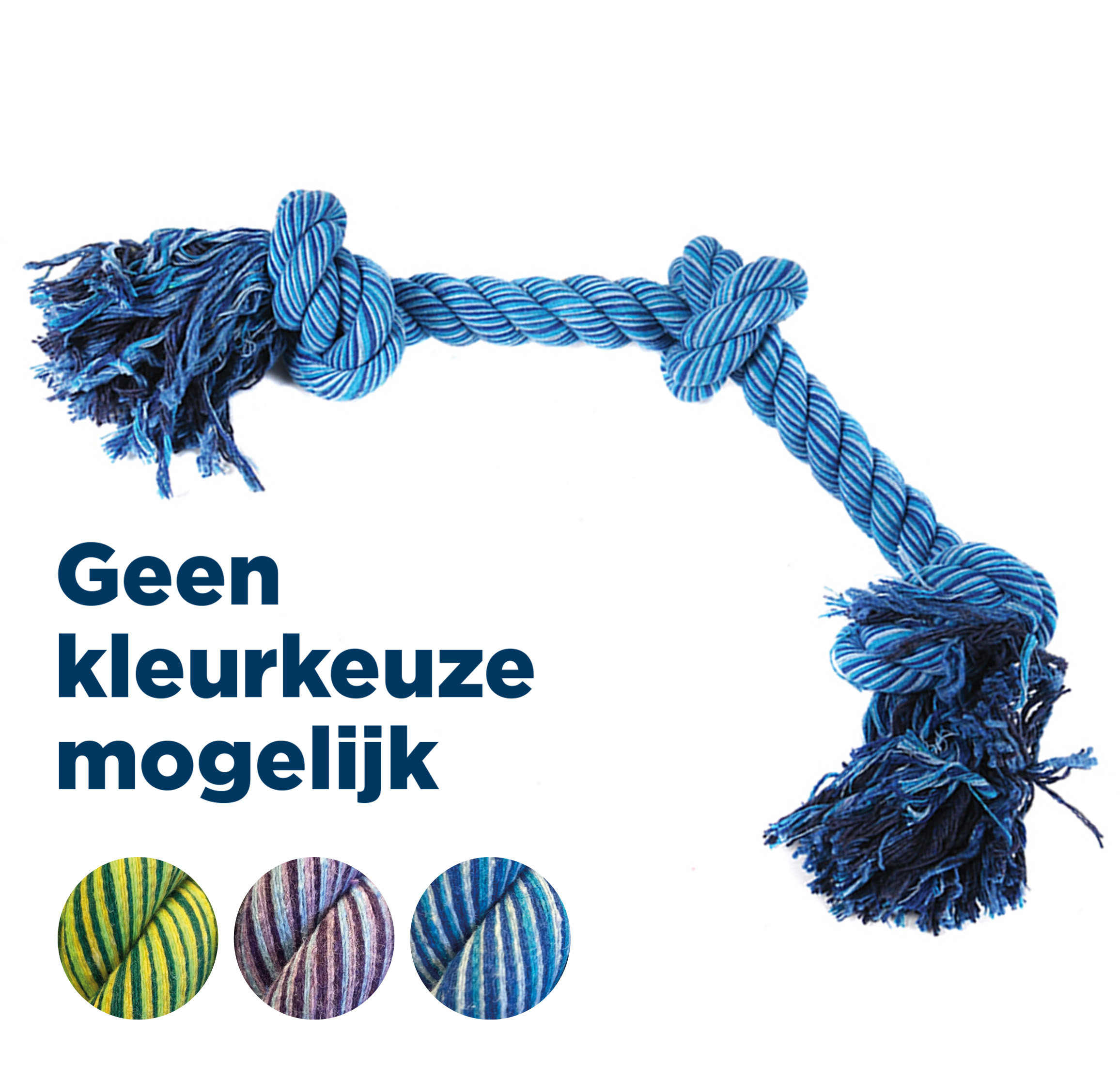 HAPPY HAUBE FLOSSIN FUN 3 KNOOP LARGE 52X14 CM