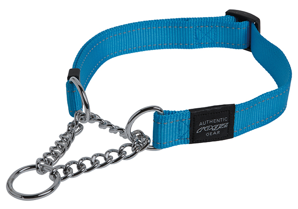 ROGZ FOR DOGS FANBELT HALBSCHLUPF HALSBAND TUERKIS 20 MMX34-56 CM