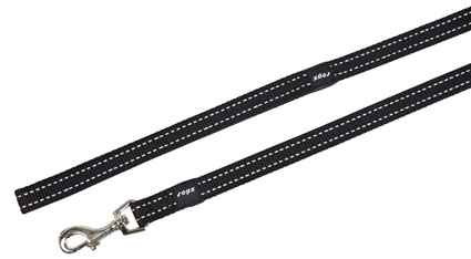 ROGZ FOR DOGS SNAKE LEINE LUNGE SCHWARZ L 16 MMX1,8 M