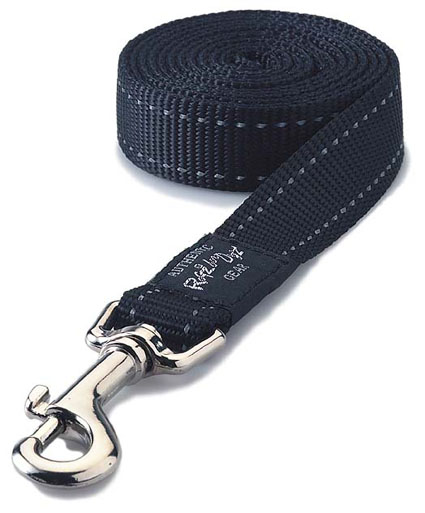 ROGZ FOR DOGS FANBELT LUNGE LEINE SCHWARZ 20 MMX1,8 M