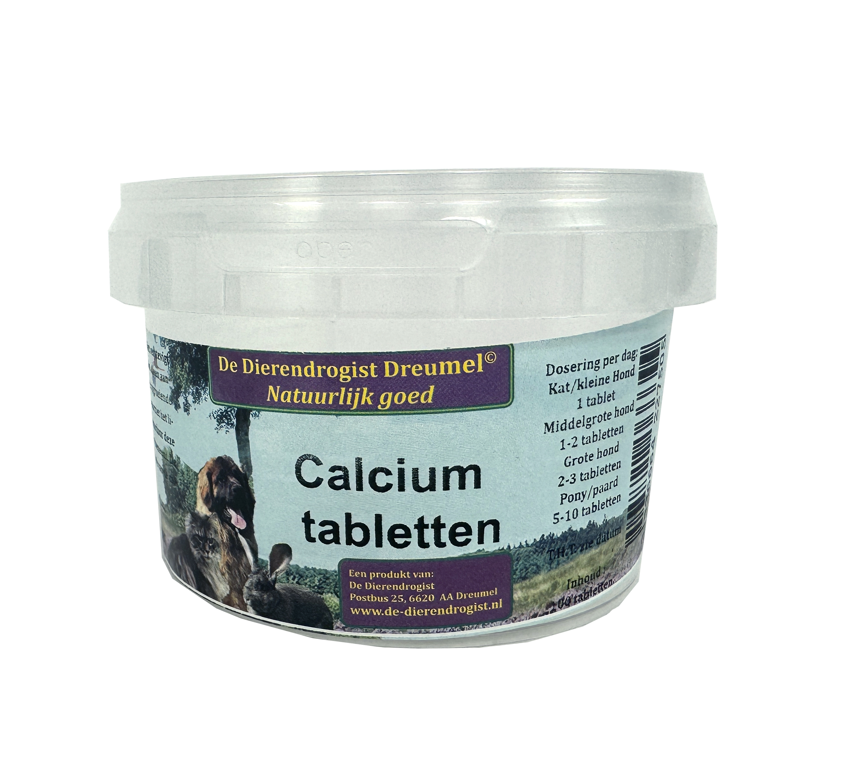 DIERENDROGIST CALCIUM TABLETTEN 100 STK.