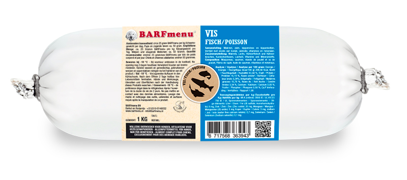 BARFMENU FISCH HUNDEFUTTER 1000 G