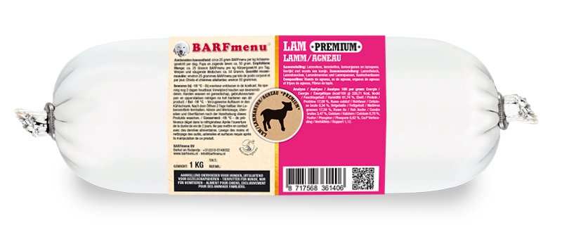 BARFMENU LAMM PREMIUM HUNDEFUTTER 1000 G