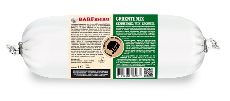 BARFMENU GROENTEMIX HUNDEFUTTER 1000 G