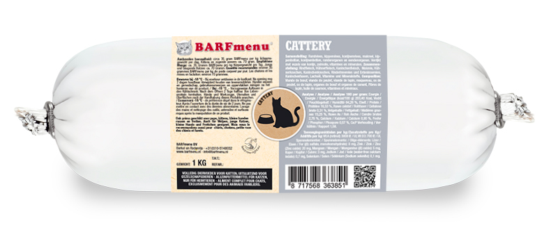 BARFMENU CATTERY KATZENFUTTER 1000 G