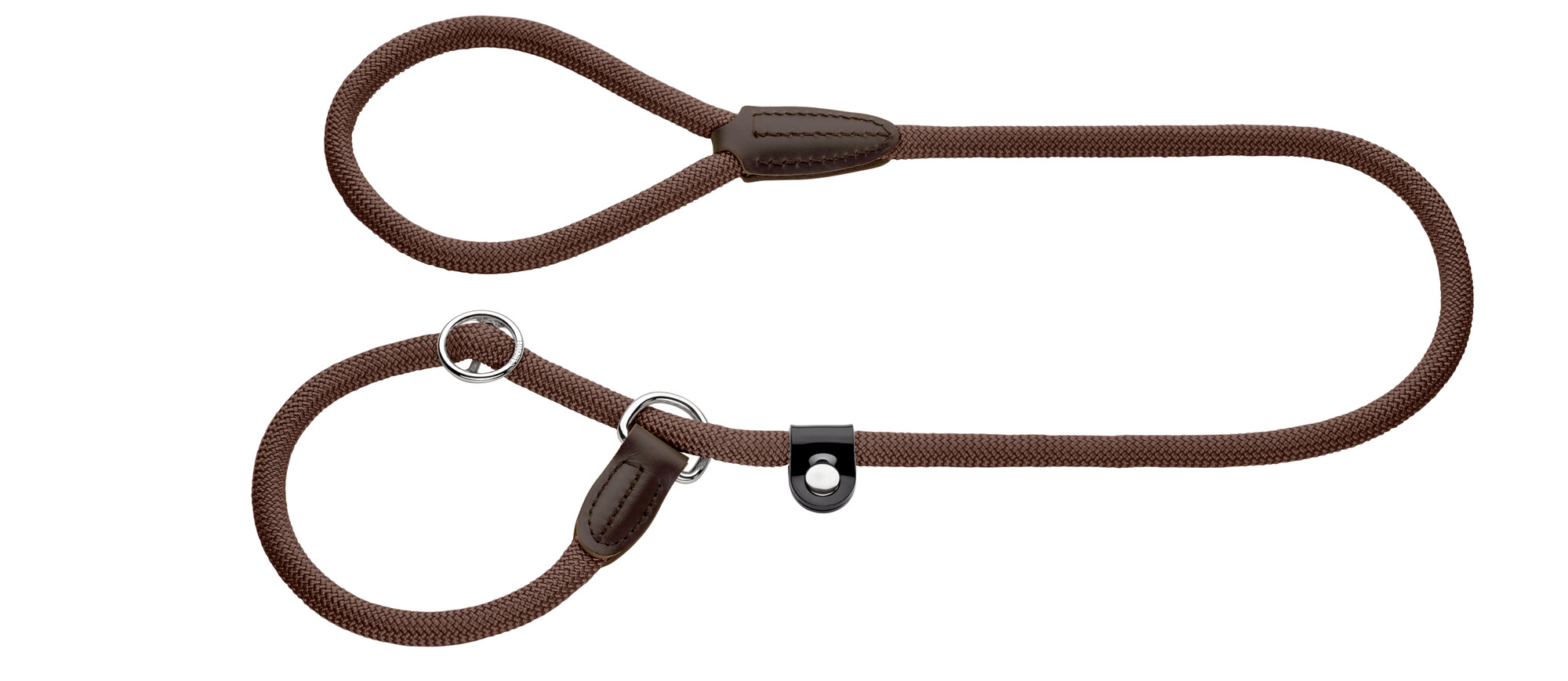 HUNTER RETRIEVERLEINE MIT STOP FREESTYLE BRAUN 170X1 CM