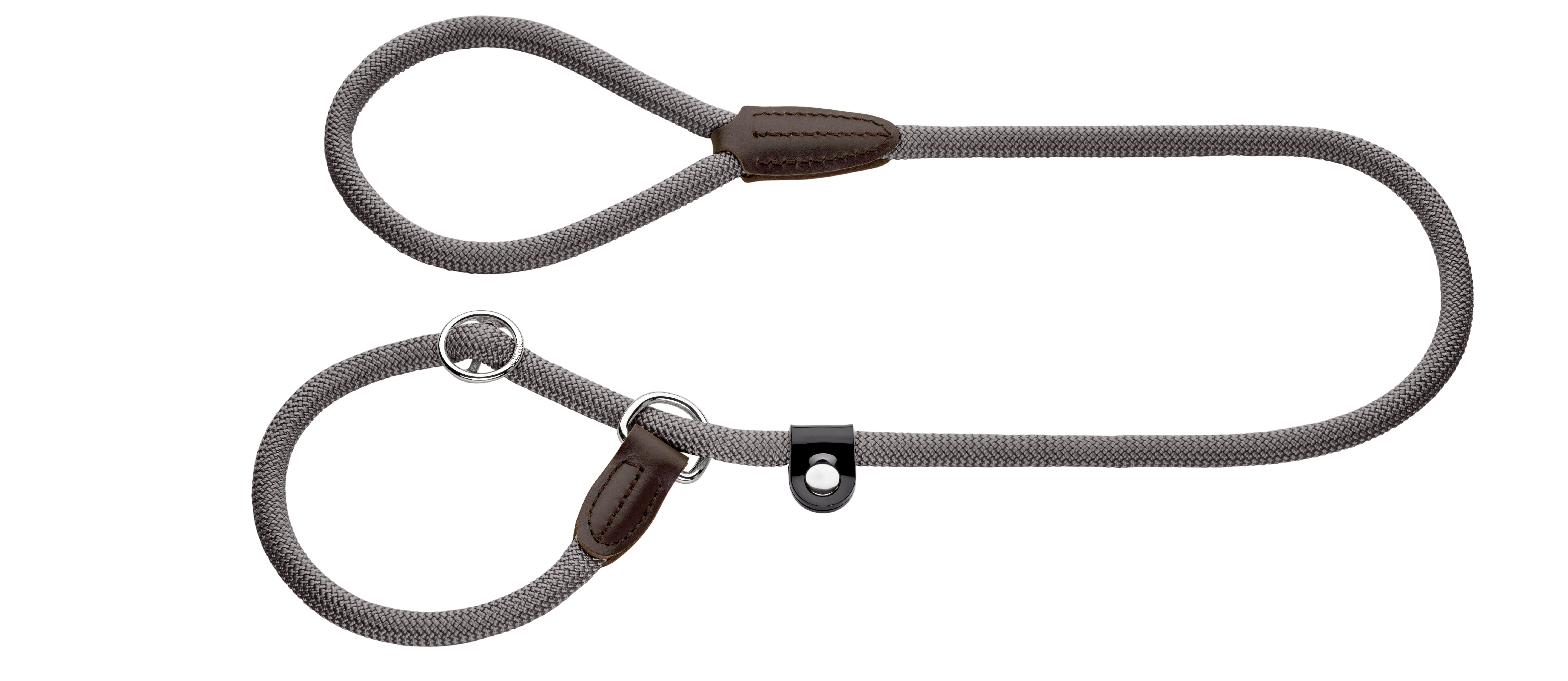 HUNTER RETRIEVERLEINE MIT STOP FREESTYLE GRAU 170X1 CM
