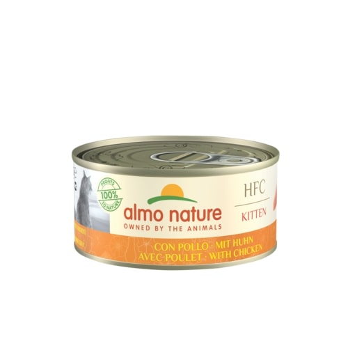 ALMO NATURE CAT KITTEN HUHN 24X70 G