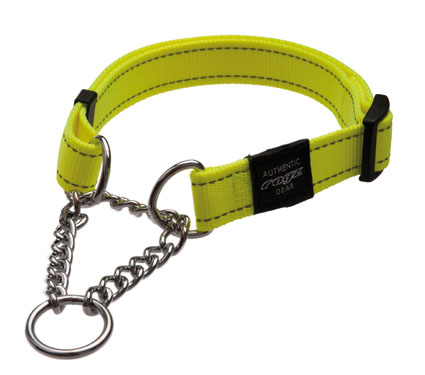 ROGZ FOR DOGS FANBELT HALBSCHLUPF HALSBAND GELB 20 MMX34-56 CM
