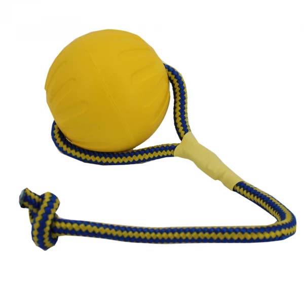STARMARK SWING 'N FLING DURAFOAM FETCH BALL AAN KOORD LARGE 9 CM