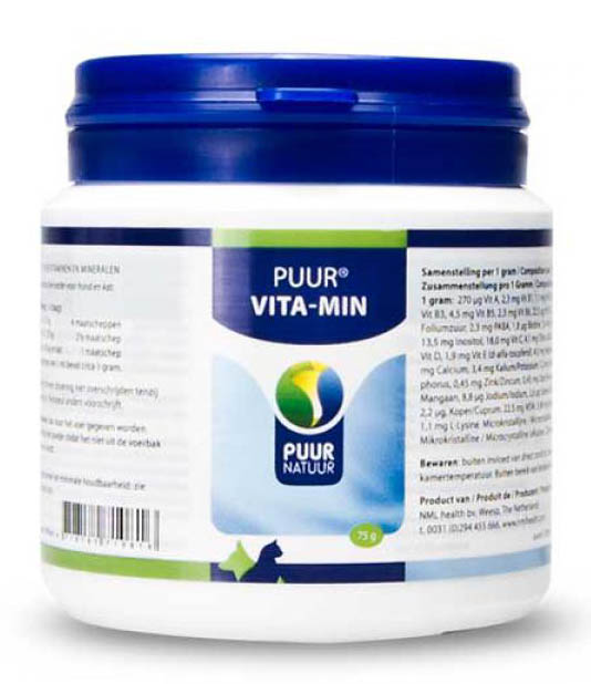 PUUR NATUUR VITA-MIN (VITAMINEN UND MINERALEN) HUND UND KATZE 75 G