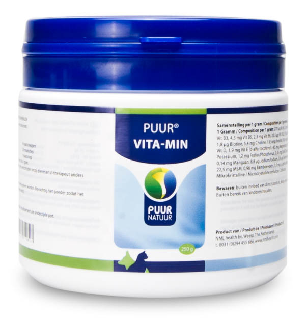 PUUR NATUUR VITA-MIN (VITAMINEN UND MINERALEN) HUND UND KATZE 250 G