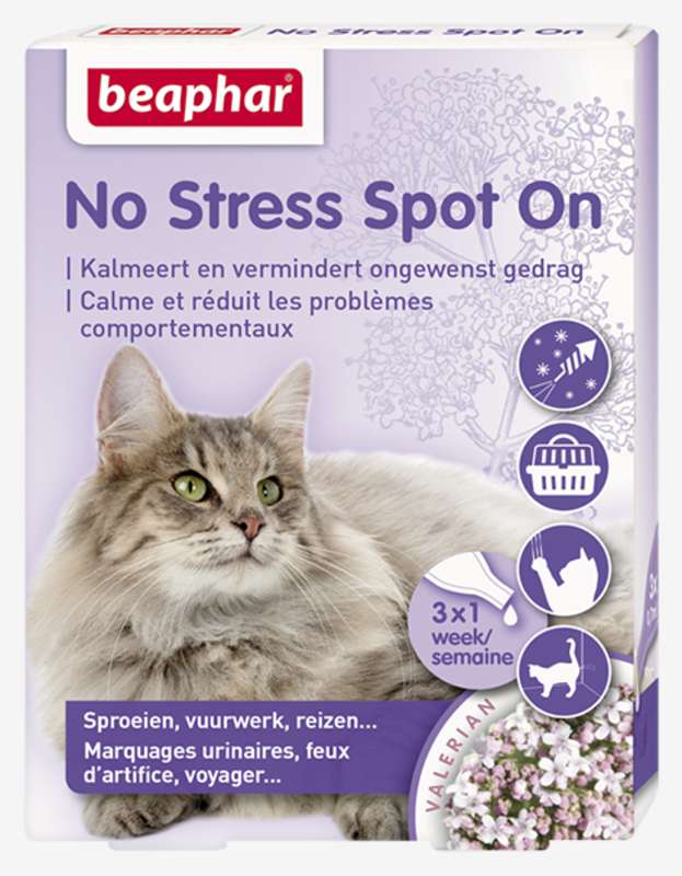 NO STRESS SPOT ON KALMEERT UND STIMULEERT GOED GEDRAG KATZE 3 PIP