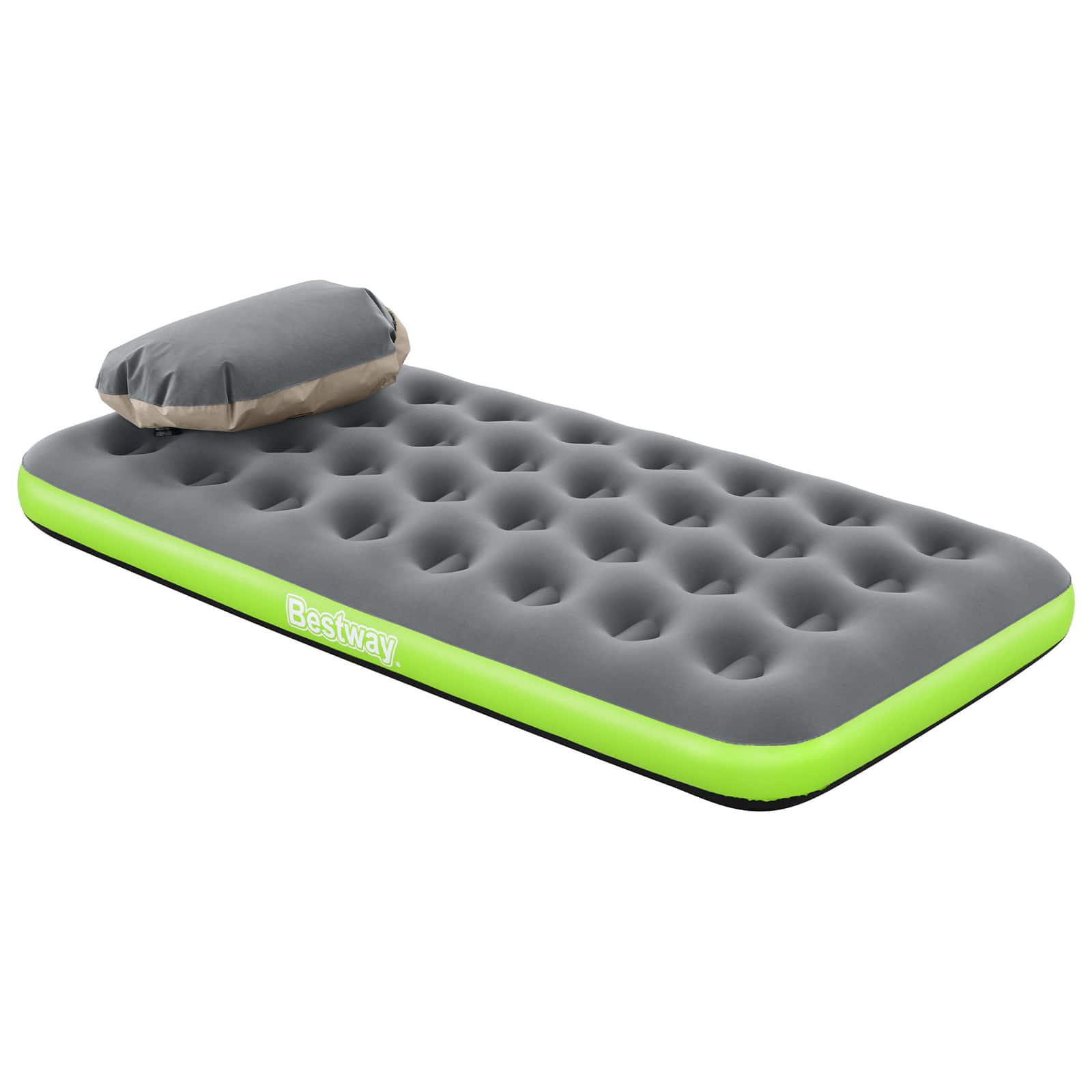 Bestway Luftmatratze 1 Personen 188 x 99 x 22 cm Grau und Grün