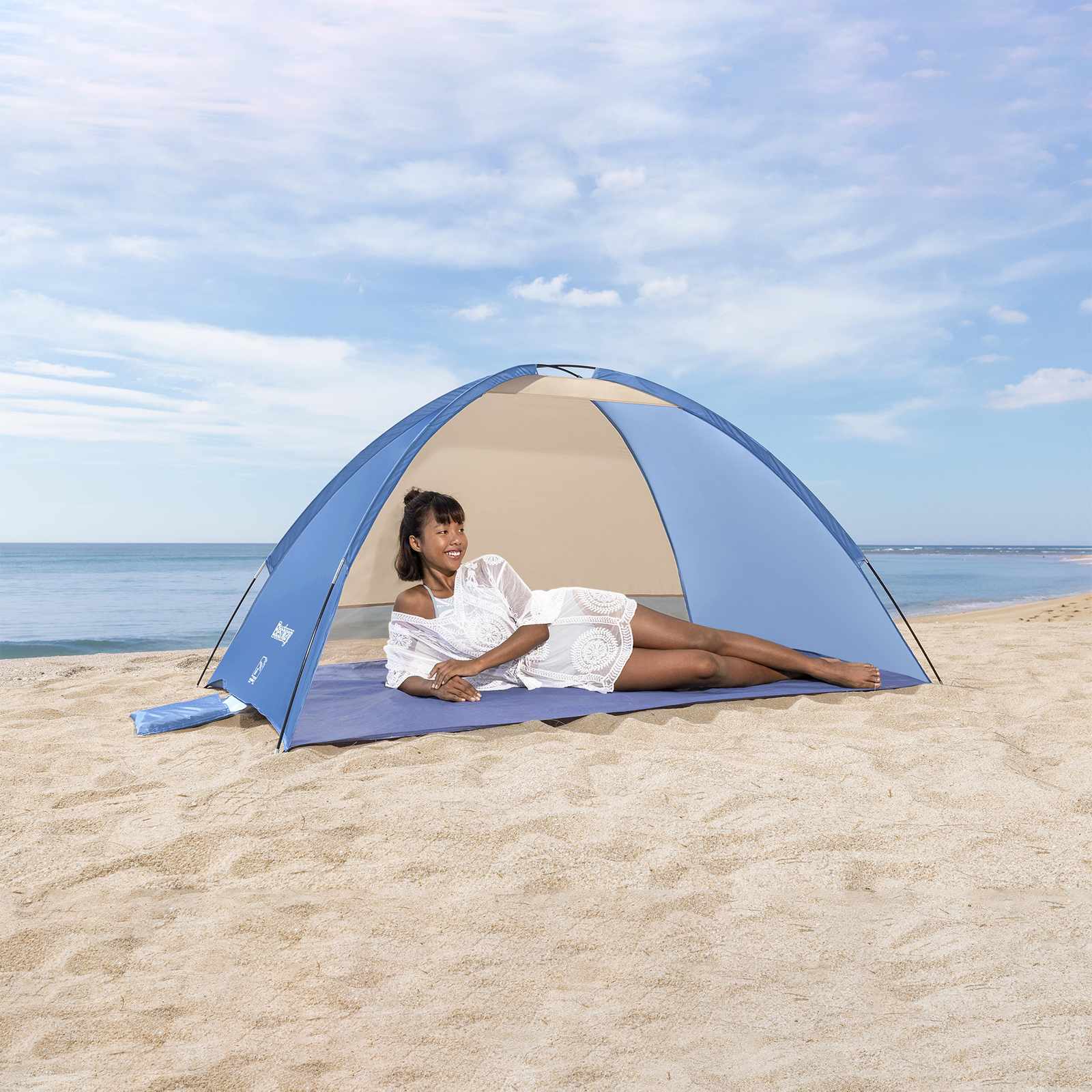 Bestway Strandboden Zelt Lila 2 x 1,2 x 0,95 m 190 T Polyester Stoff