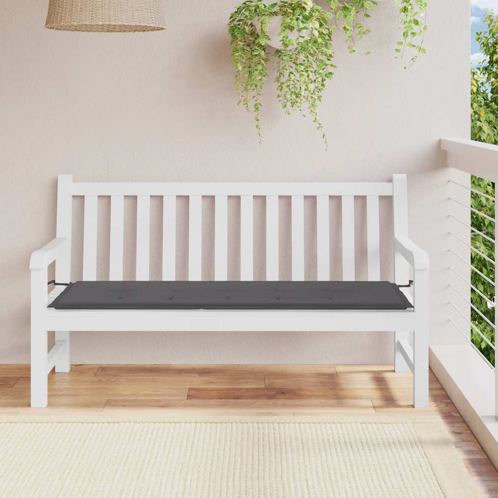 Gartenbank-Auflage Anthrazit 150x50x3 cm Oxford-Gewebe