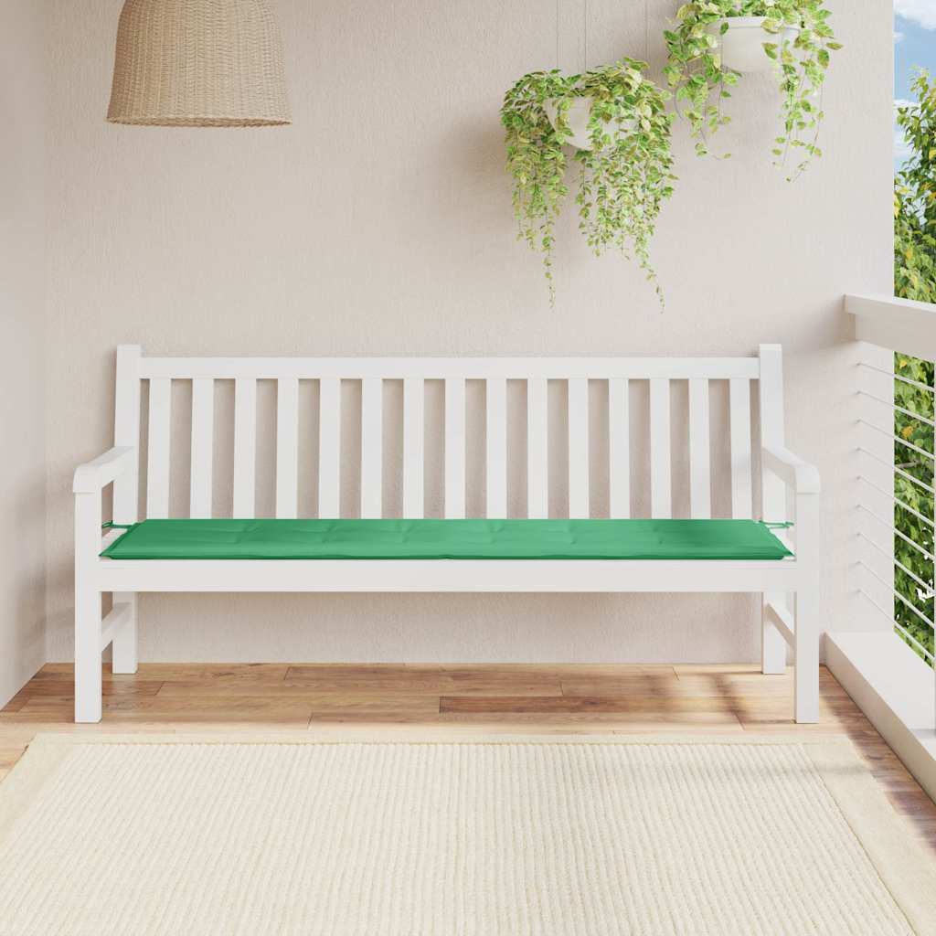 Gartenbank-Auflage Grün 180x50x3 cm Oxford-Gewebe