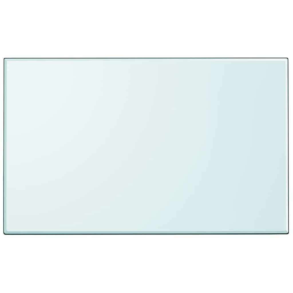 Tischplatte aus gehärtetem Glas rechteckig 1000x620 mm