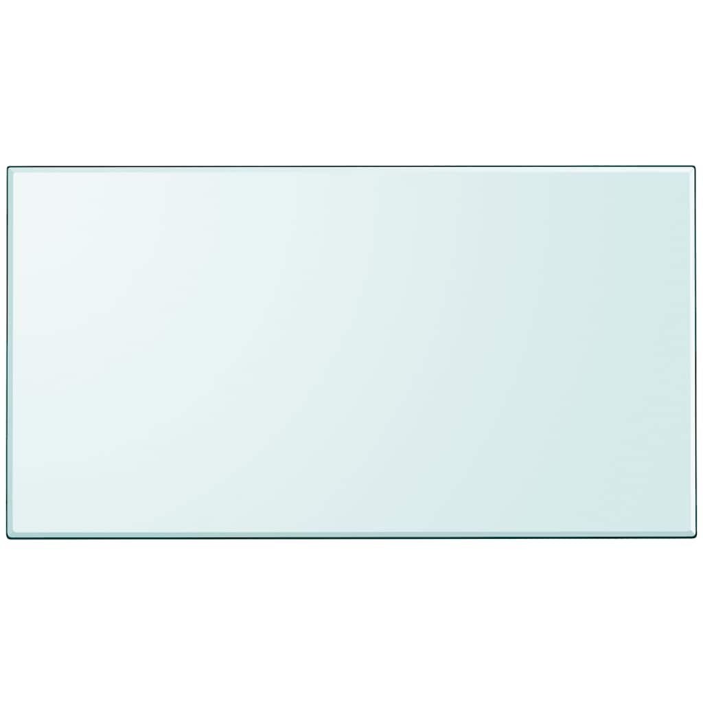 Tischplatte aus gehärtetem Glas rechteckig 1200x650 mm