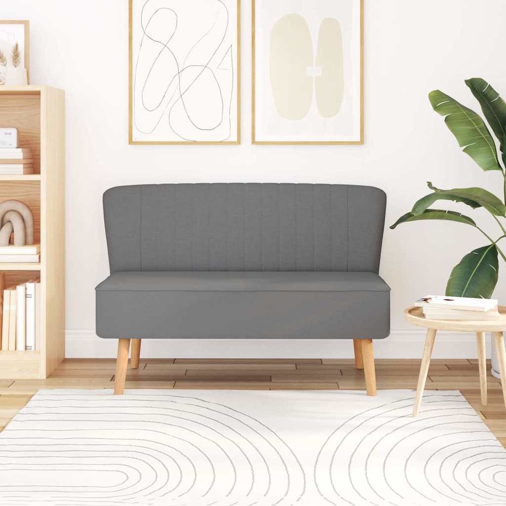 Sofa Stoff 117x55,5x77 cm Hellgrau