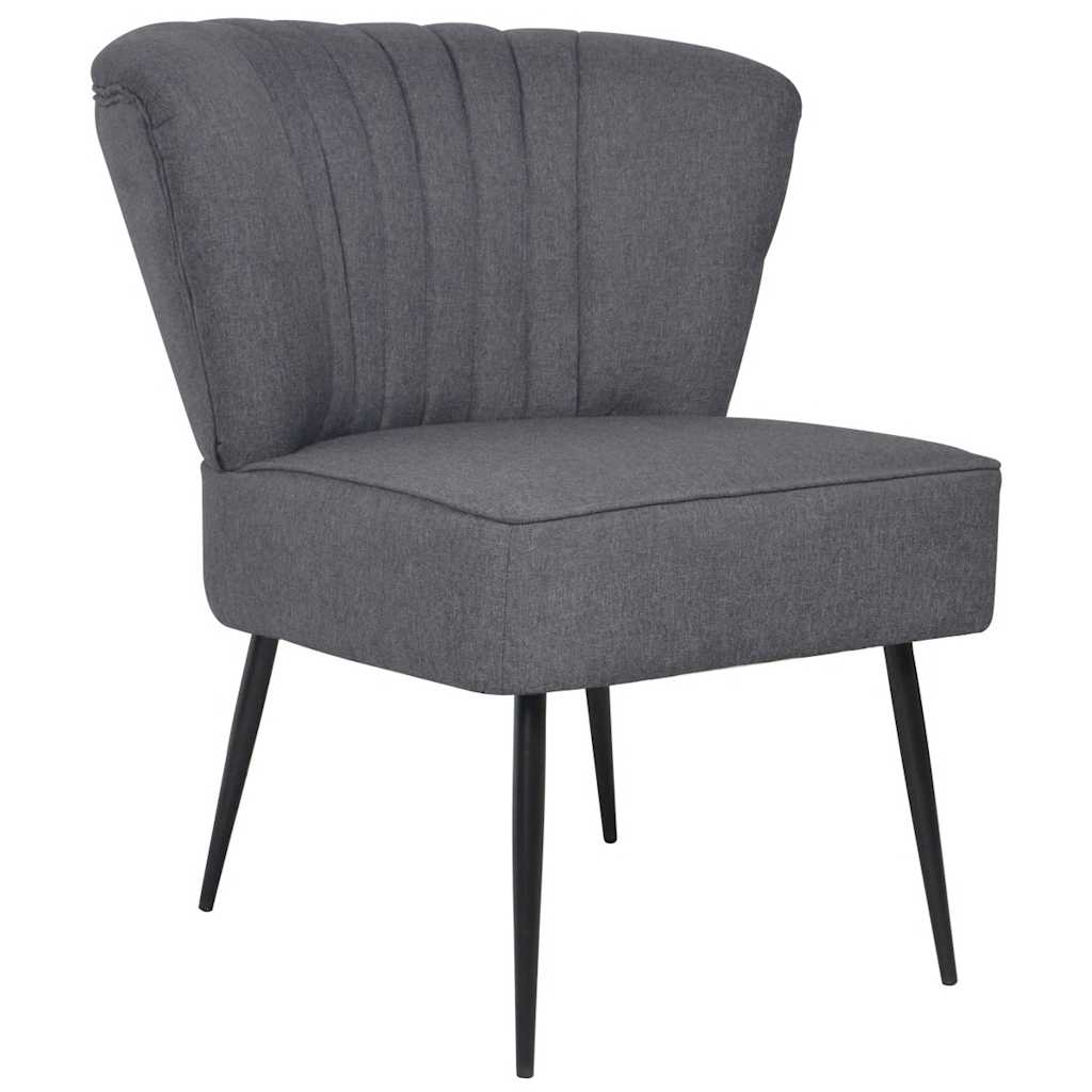 Cocktailsessel Dunkelgrau Stoff