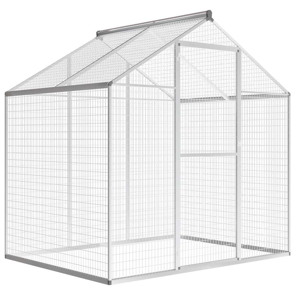 Außenvoliere Aluminium 178x122x194 cm