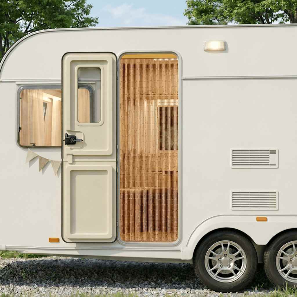 Insektenschutz-Türvorhang für Wohnmobil Bambus 56 x 185 cm
