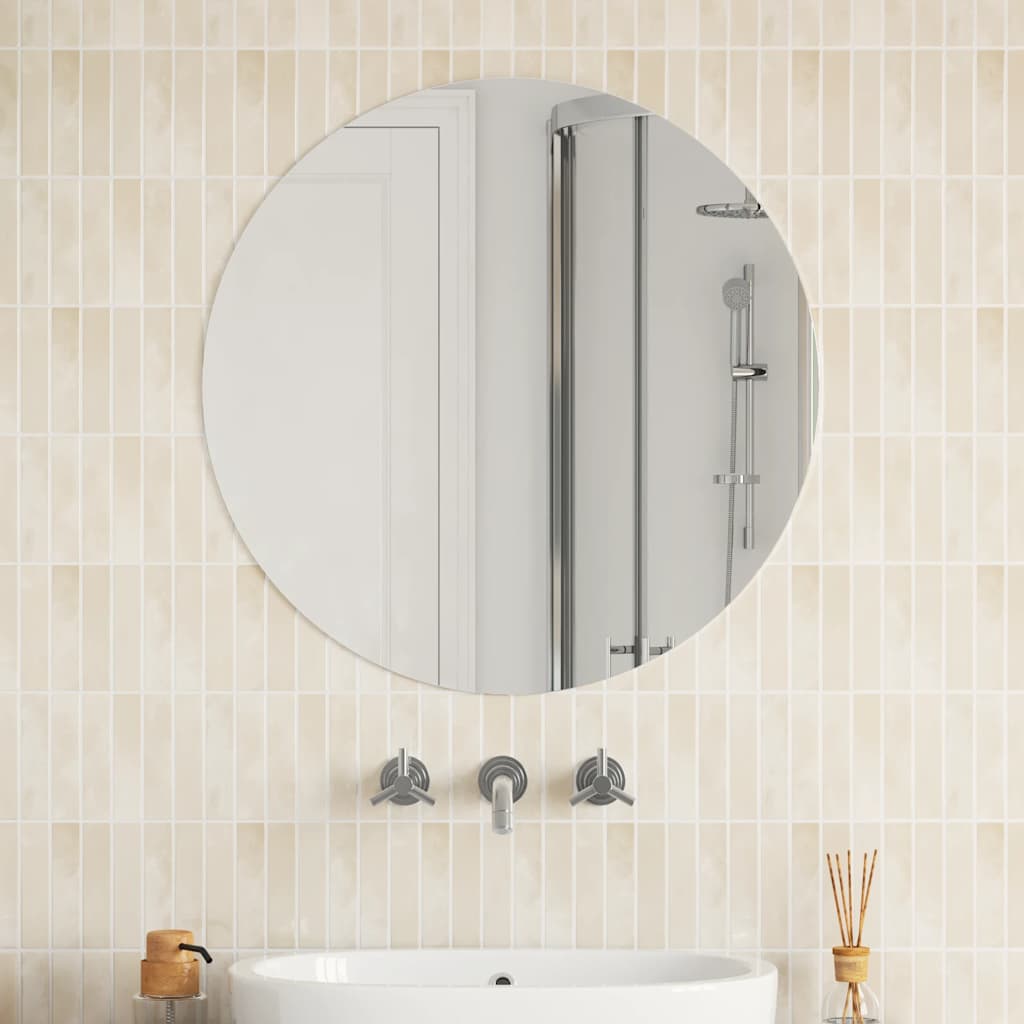 Wandspiegel 70 cm Rund Glas