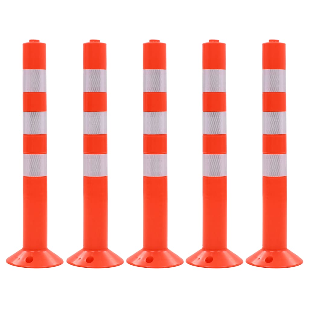 Verkehrspoller 5 Stk. Kunststoff 75 cm