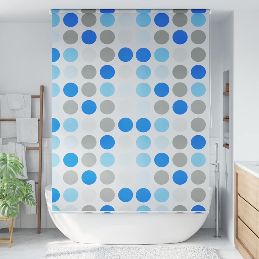 Duschrollo 160x240 cm Kreismuster