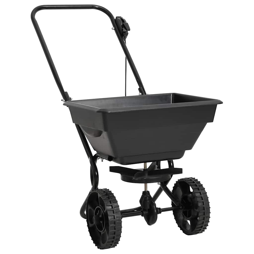 Handstreuwagen Salzstreuer PVC und Stahl 80x46x75 cm 15 L