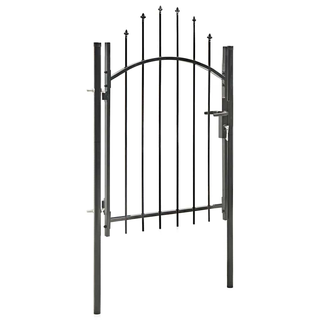 Gartentor Woerden Stahl 1x1,25 m Schwarz