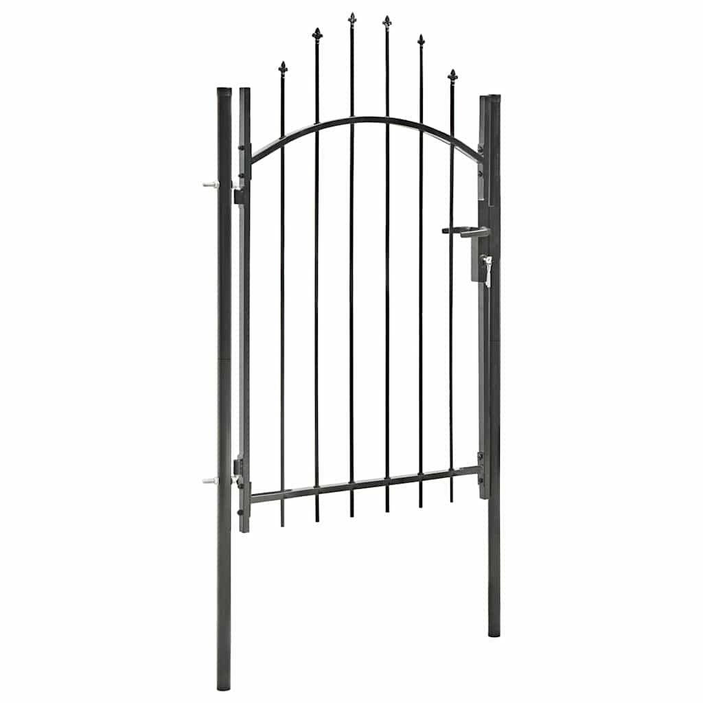 Gartentor Woerden Stahl 1x1,5 m Schwarz