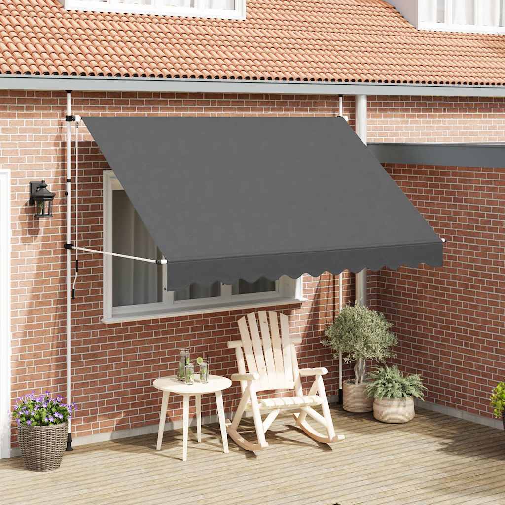 Einziehbare Markise Handbetrieben 300 cm Anthrazit