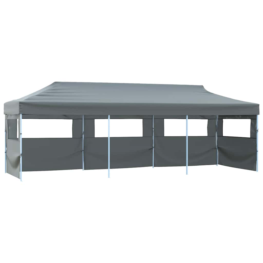 Faltzelt Partyzelt Pop-Up mit 5 Seitenwänden 870x291x315 cm Anthrazit